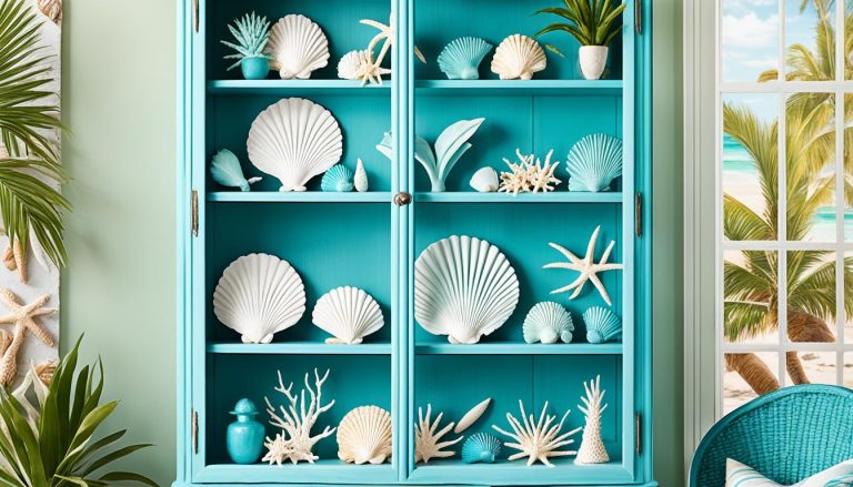 Beachy Caribbean Blue China Cabinet