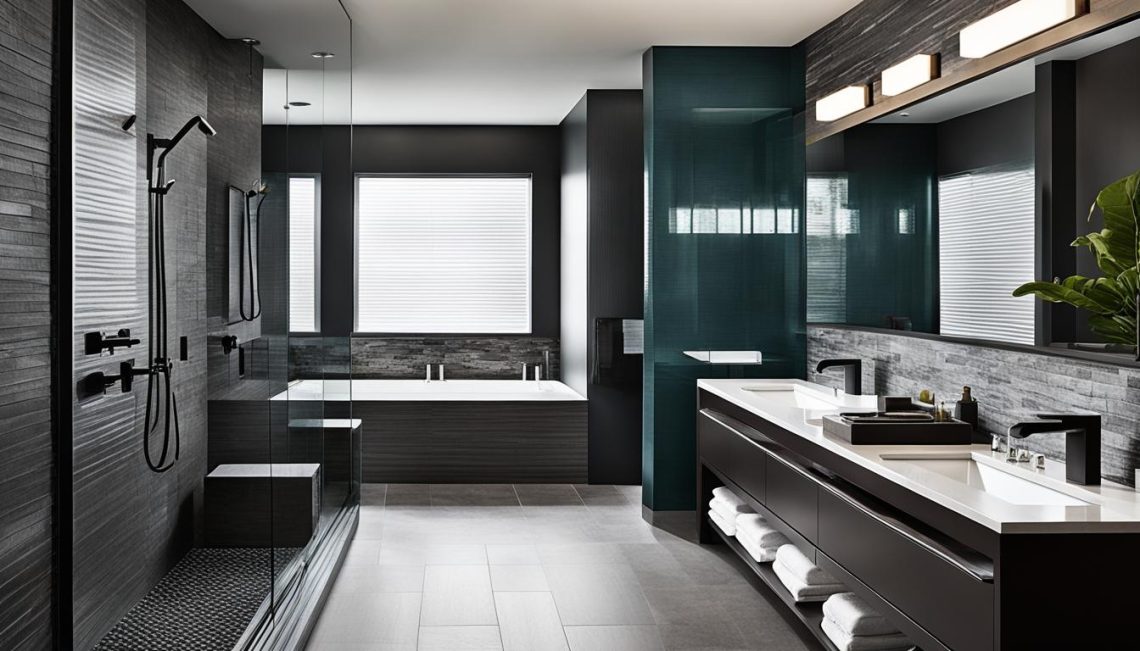 masculine bathroom color